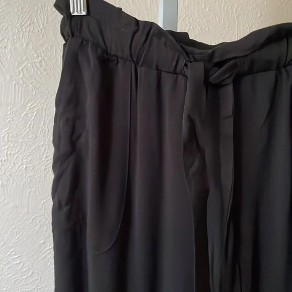 Lulus Sebastian jersey black paper bag pants - Picture 8 of 12